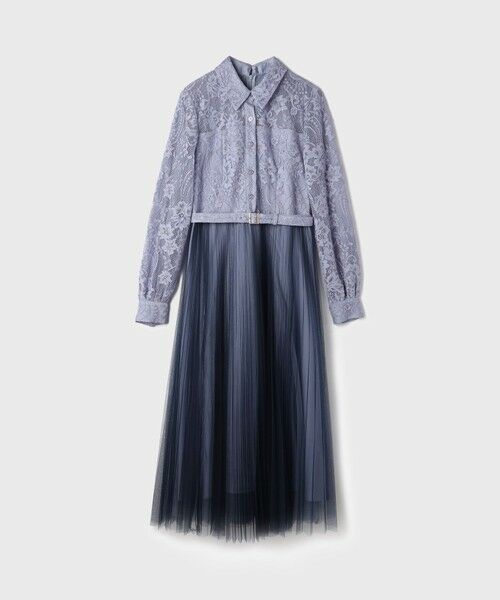 GRACE CONTINENTAL / グレースコンチネンタル ロング・マキシ丈ワンピース | コードレースプリーツワンピース | 詳細11