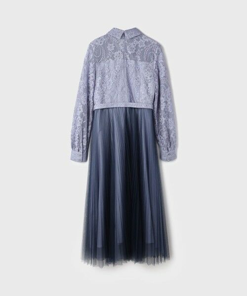 GRACE CONTINENTAL / グレースコンチネンタル ロング・マキシ丈ワンピース | コードレースプリーツワンピース | 詳細12