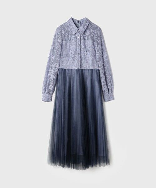 GRACE CONTINENTAL / グレースコンチネンタル ロング・マキシ丈ワンピース | コードレースプリーツワンピース | 詳細24