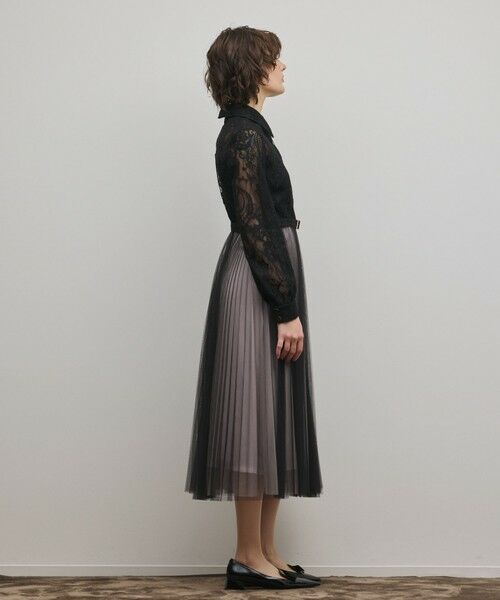 GRACE CONTINENTAL / グレースコンチネンタル ロング・マキシ丈ワンピース | コードレースプリーツワンピース | 詳細17