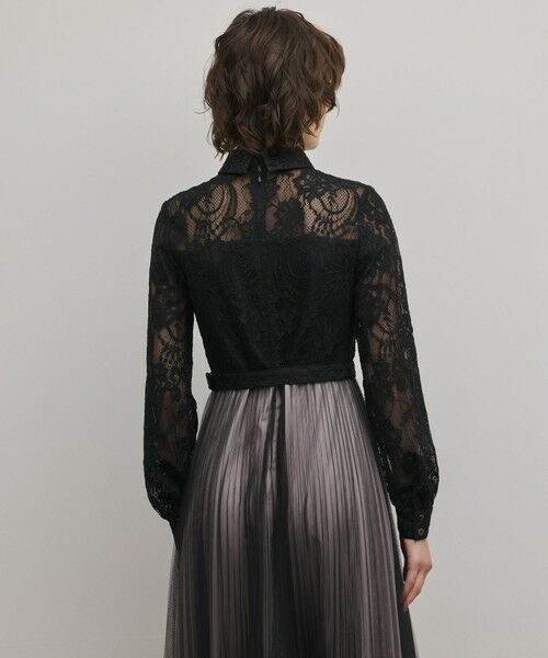 GRACE CONTINENTAL / グレースコンチネンタル ロング・マキシ丈ワンピース | コードレースプリーツワンピース | 詳細19