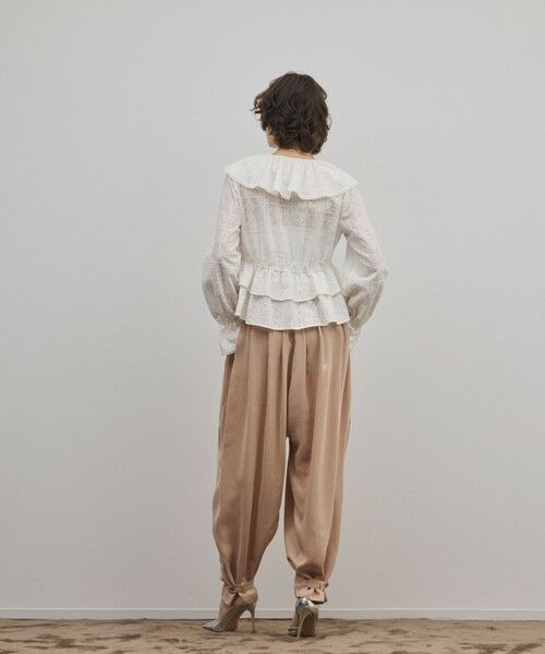 GRACE CONTINENTAL / グレースコンチネンタル シャツ・ブラウス | エンブロイダリーフリルブラウス | 詳細3