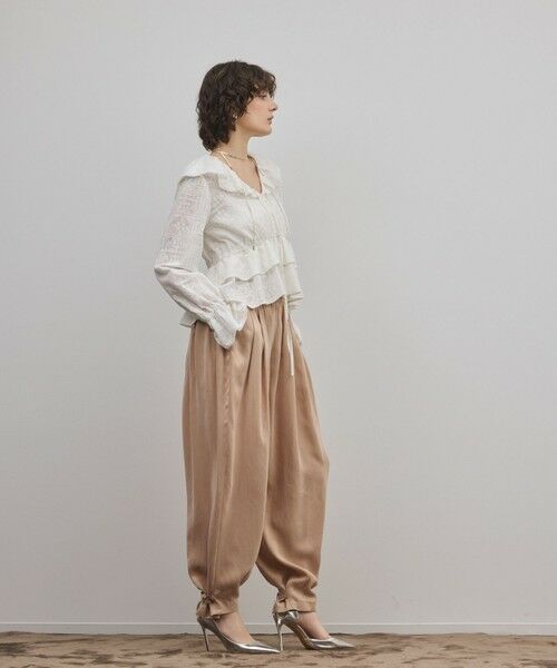 GRACE CONTINENTAL / グレースコンチネンタル シャツ・ブラウス | エンブロイダリーフリルブラウス | 詳細4