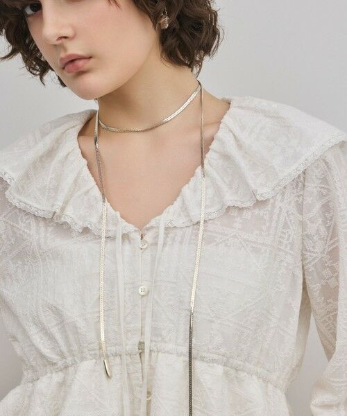 GRACE CONTINENTAL / グレースコンチネンタル シャツ・ブラウス | エンブロイダリーフリルブラウス | 詳細9