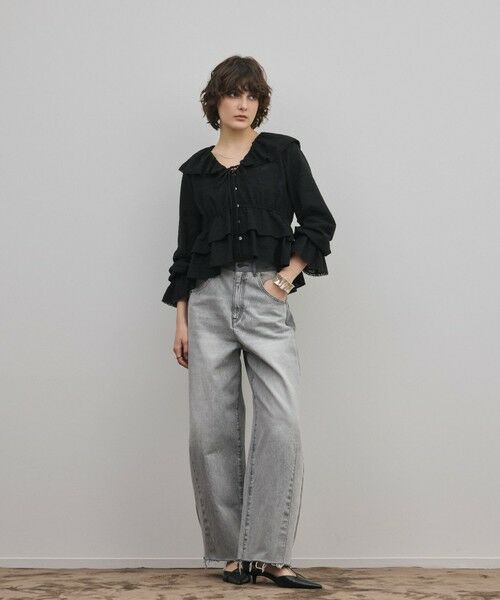 GRACE CONTINENTAL / グレースコンチネンタル シャツ・ブラウス | エンブロイダリーフリルブラウス | 詳細13