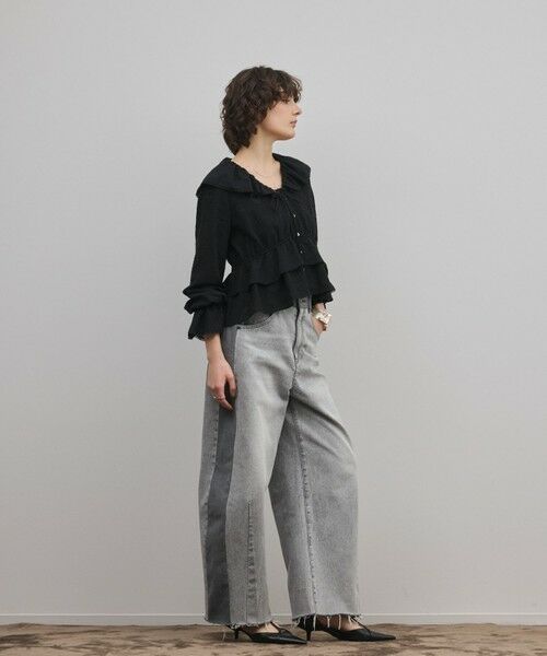 GRACE CONTINENTAL / グレースコンチネンタル シャツ・ブラウス | エンブロイダリーフリルブラウス | 詳細16