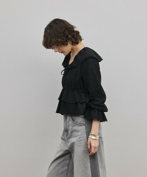 GRACE CONTINENTAL / グレースコンチネンタル シャツ・ブラウス | エンブロイダリーフリルブラウス | 詳細17