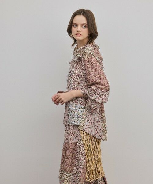 GRACE CONTINENTAL / グレースコンチネンタル シャツ・ブラウス | パッチワークプリントカフタンブラウス | 詳細3