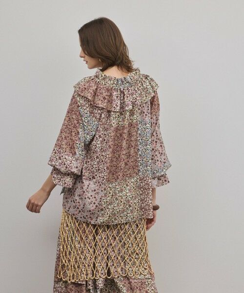 GRACE CONTINENTAL / グレースコンチネンタル シャツ・ブラウス | パッチワークプリントカフタンブラウス | 詳細4