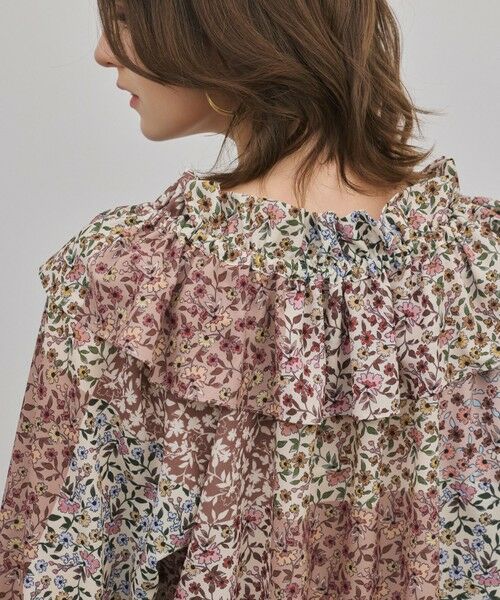 GRACE CONTINENTAL / グレースコンチネンタル シャツ・ブラウス | パッチワークプリントカフタンブラウス | 詳細7