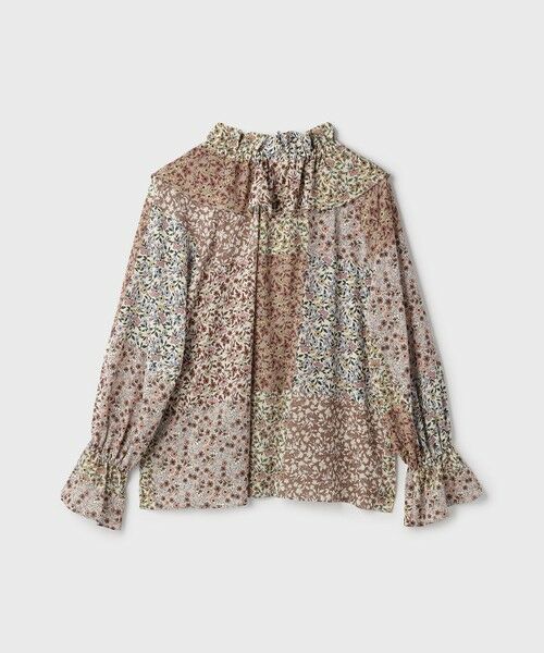 GRACE CONTINENTAL / グレースコンチネンタル シャツ・ブラウス | パッチワークプリントカフタンブラウス | 詳細9