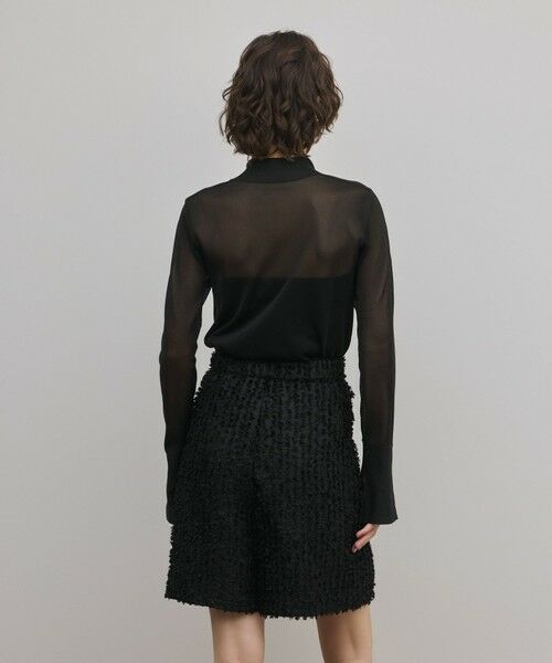 GRACE CONTINENTAL / グレースコンチネンタル その他トップス | シアーハイネックニットトップ | 詳細10