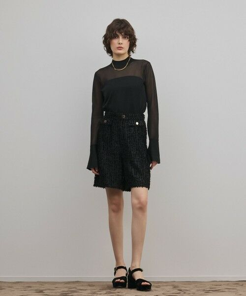 GRACE CONTINENTAL / グレースコンチネンタル その他トップス | シアーハイネックニットトップ | 詳細4