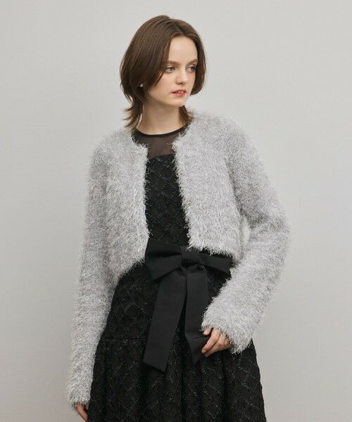 GRACE CONTINENTAL / グレースコンチネンタル カーディガン・ボレロ | フェザーショートボレロ | 詳細9