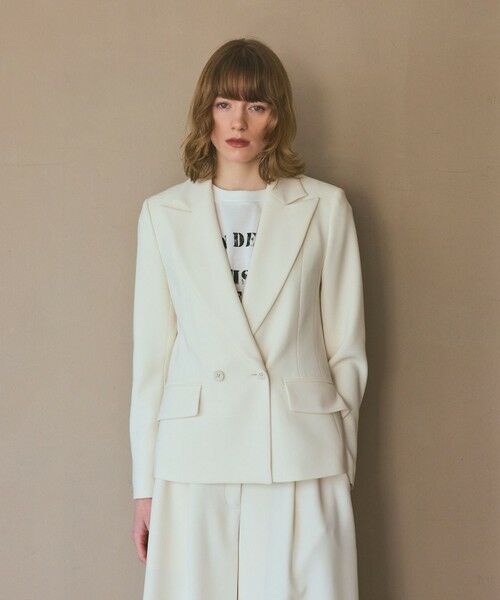 GRACE CONTINENTAL / グレースコンチネンタル テーラードジャケット | トリアセコンシャスジャケット（キナリ）