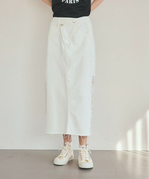 GRACE CONTINENTAL / グレースコンチネンタル デニムスカート | サイドレースデニムスカート | 詳細2