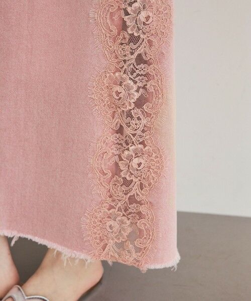 GRACE CONTINENTAL / グレースコンチネンタル デニムスカート | サイドレースデニムスカート | 詳細10