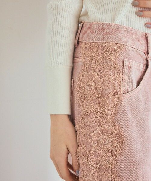 GRACE CONTINENTAL / グレースコンチネンタル デニムスカート | サイドレースデニムスカート | 詳細11