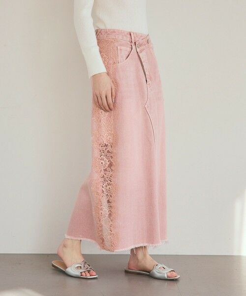 GRACE CONTINENTAL / グレースコンチネンタル デニムスカート | サイドレースデニムスカート | 詳細8