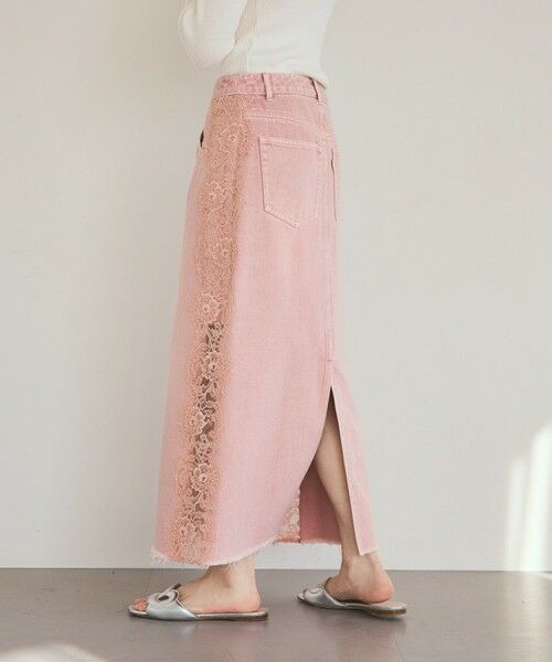 GRACE CONTINENTAL / グレースコンチネンタル デニムスカート | サイドレースデニムスカート | 詳細9