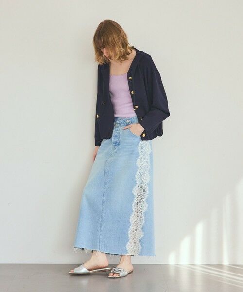 GRACE CONTINENTAL / グレースコンチネンタル デニムスカート | サイドレースデニムスカート | 詳細12