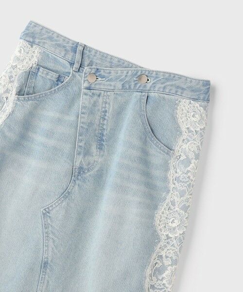 GRACE CONTINENTAL / グレースコンチネンタル デニムスカート | サイドレースデニムスカート | 詳細22