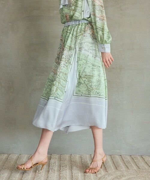 GRACE CONTINENTAL / グレースコンチネンタル ミニ・ひざ丈スカート | パリスカーフプリントスカート | 詳細4