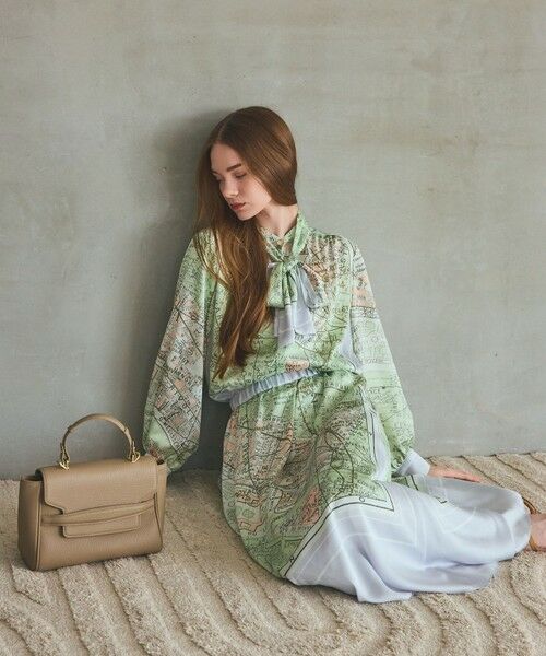 GRACE CONTINENTAL / グレースコンチネンタル ミニ・ひざ丈スカート | パリスカーフプリントスカート | 詳細7