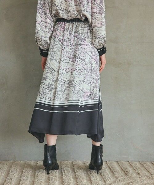 GRACE CONTINENTAL / グレースコンチネンタル ミニ・ひざ丈スカート | パリスカーフプリントスカート | 詳細10