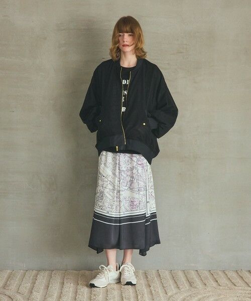 GRACE CONTINENTAL / グレースコンチネンタル ミニ・ひざ丈スカート | パリスカーフプリントスカート | 詳細12