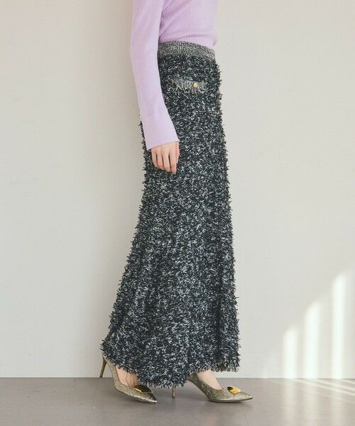 GRACE CONTINENTAL / グレースコンチネンタル ミニ・ひざ丈スカート | ツイーディーニットスカート | 詳細2