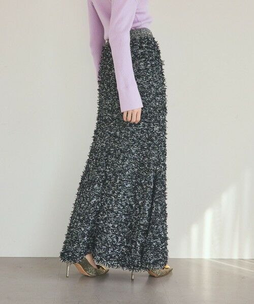 GRACE CONTINENTAL / グレースコンチネンタル ミニ・ひざ丈スカート | ツイーディーニットスカート | 詳細4