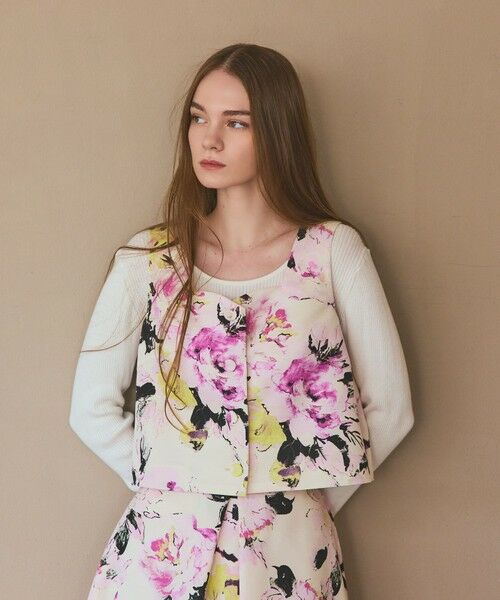 GRACE CONTINENTAL / グレースコンチネンタル セットアップ | ボタニカルセパレートドレス | 詳細2