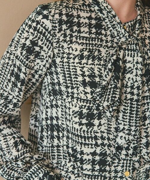 GRACE CONTINENTAL / グレースコンチネンタル ロング・マキシ丈ワンピース | チェックプリントボウ付ワンピース | 詳細3