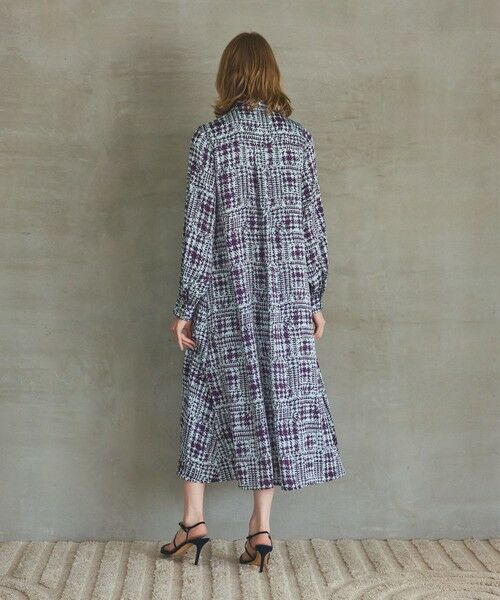 GRACE CONTINENTAL / グレースコンチネンタル ロング・マキシ丈ワンピース | チェックプリントボウ付ワンピース | 詳細7