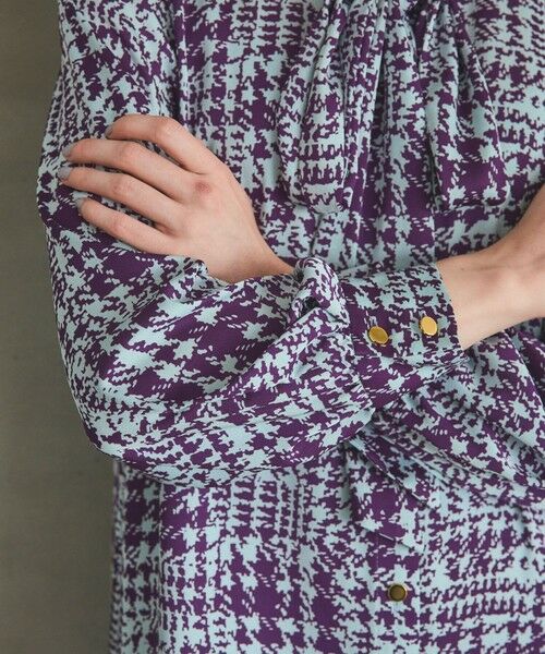 GRACE CONTINENTAL / グレースコンチネンタル ロング・マキシ丈ワンピース | チェックプリントボウ付ワンピース | 詳細8