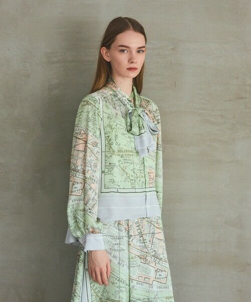 GRACE CONTINENTAL / グレースコンチネンタル シャツ・ブラウス | パリスカーフプリントブラウス | 詳細2