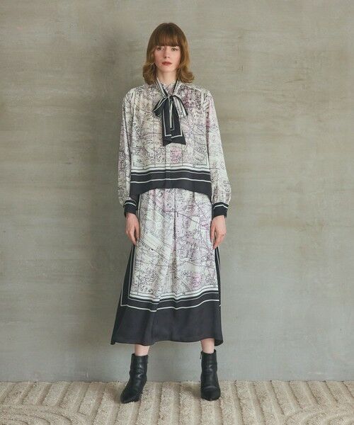 GRACE CONTINENTAL / グレースコンチネンタル シャツ・ブラウス | パリスカーフプリントブラウス | 詳細9