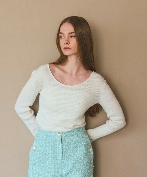 GRACE CONTINENTAL / グレースコンチネンタル その他トップス | 綿カシミヤインナートップ | 詳細3