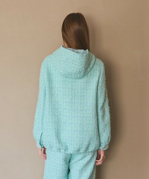 GRACE CONTINENTAL / グレースコンチネンタル その他アウター | ツイードフーディーコート | 詳細6