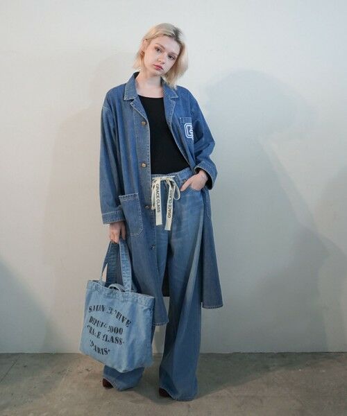 GRACE CONTINENTAL / グレースコンチネンタル トートバッグ | レタードデニムトート | 詳細2