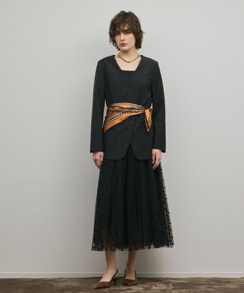 GRACE CONTINENTAL / グレースコンチネンタル ノーカラージャケット | デザインフロントジャケット | 詳細16