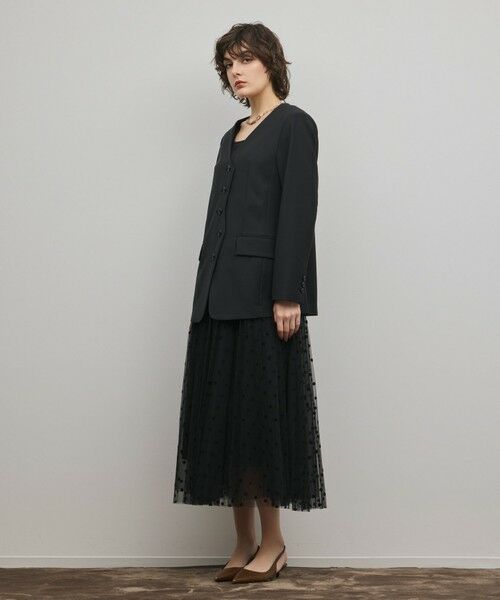 GRACE CONTINENTAL / グレースコンチネンタル ノーカラージャケット | デザインフロントジャケット | 詳細22