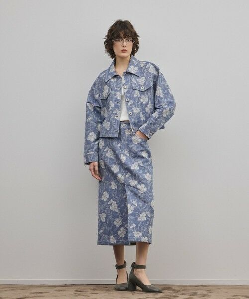 GRACE CONTINENTAL / グレースコンチネンタル その他アウター | ボタニカルジャガードジャケット | 詳細1