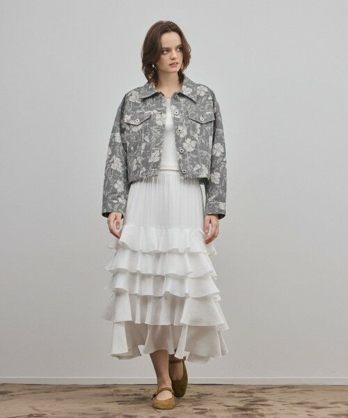 GRACE CONTINENTAL / グレースコンチネンタル その他アウター | ボタニカルジャガードジャケット | 詳細10