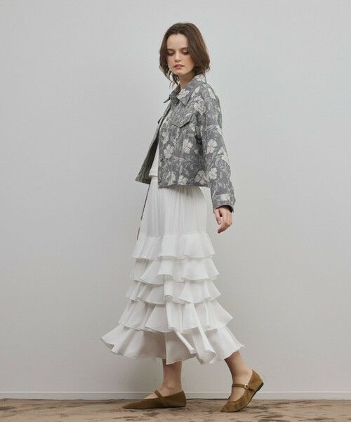 GRACE CONTINENTAL / グレースコンチネンタル その他アウター | ボタニカルジャガードジャケット | 詳細11