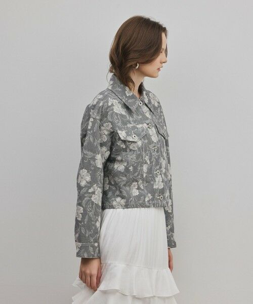 GRACE CONTINENTAL / グレースコンチネンタル その他アウター | ボタニカルジャガードジャケット | 詳細15