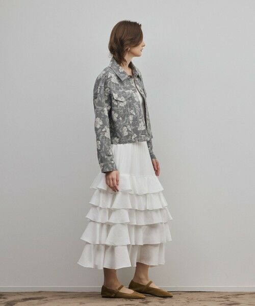 GRACE CONTINENTAL / グレースコンチネンタル その他アウター | ボタニカルジャガードジャケット（チャコール）