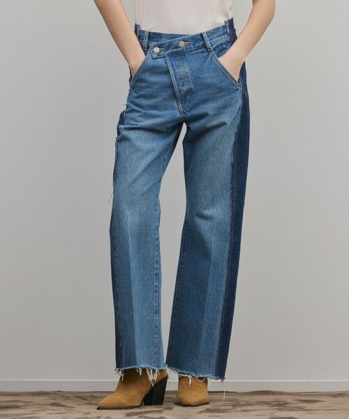 GRACE CONTINENTAL / グレースコンチネンタル デニムパンツ | リメイクフレアデニムパンツ（ブルー）