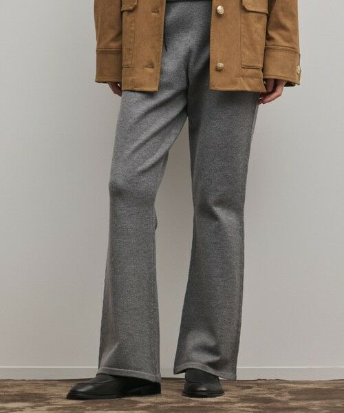 GRACE CONTINENTAL / グレースコンチネンタル その他パンツ | スウェットライクニットパンツ（グレー）